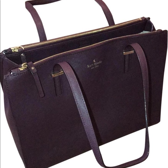 Plum Kate Spade Tote - Picture 1 of 8